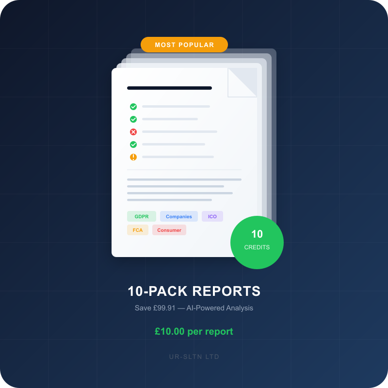 10-Pack UK Company Compliance Reports - Save £99.91